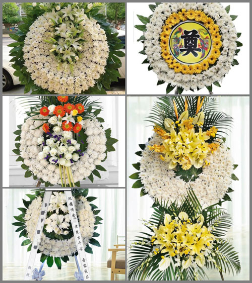 安徽六安市裕安区城南镇黄小桥村花圈速递